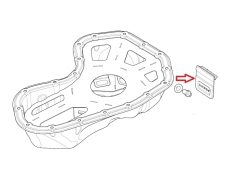 1 Baffled Sump Rubber Flap A702E0004F